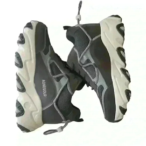 AONEGOLD Women's Hidden Wedge Sneaker High Heeled Size 9.5 - Picture 3 of 8